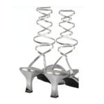 SHEYEL Women's Strappy Wrap Around Ankle Sandals, Silver Metallic, Kitten Heel, 2.75 inches - Image 4