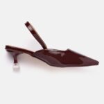 Nude Beige Synthetic Patent Heel Pumps For Women ( 2 Inch ) - Image 6