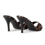 SHEYEL Women's Leopard Print Stiletto Heels | Stylish Open Toe Slip-On Sandals | 3.5 inches Heels - Image 7
