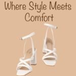 SHEYEL Women's White Strappy Block Heel Sandals | 3.5-Inch Heels | Open-Toe Slip-On Design | Party, Office & Casual Wear - Image 3