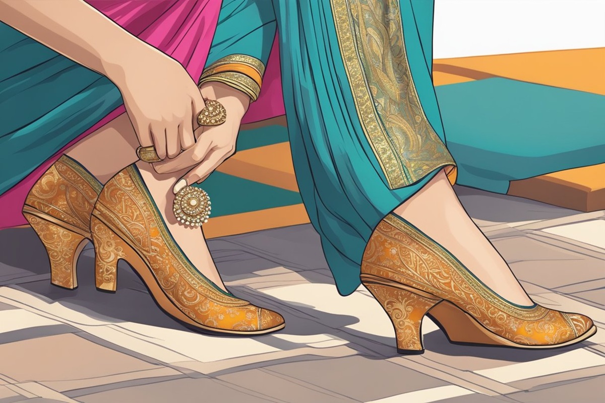 Matching Heels with Traditional Indian Outfits